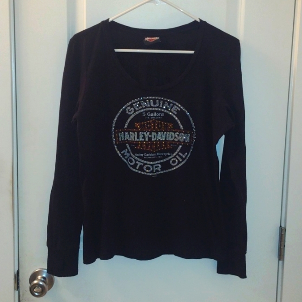 Harley Davidson Black. Long sleeve women's L